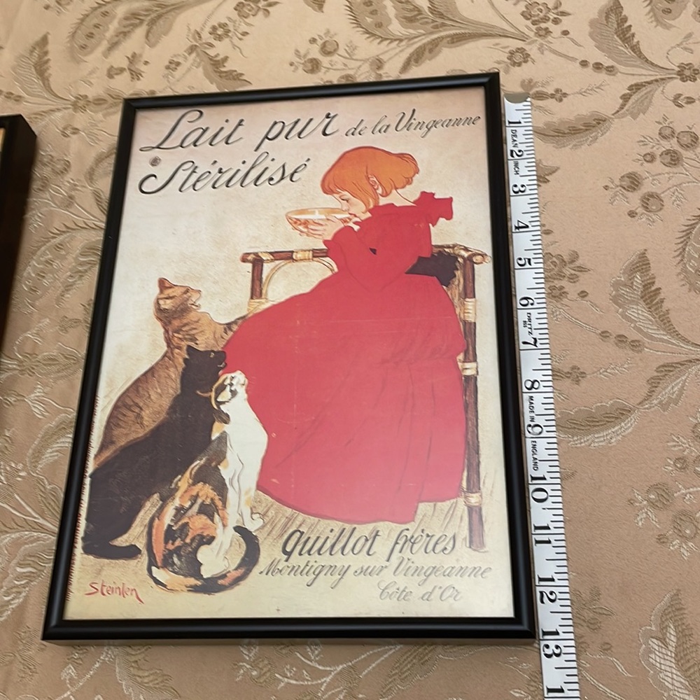 Tournee du Chat Noir,Le Pour Sterilise,Professionally Framed . . 9 1/2 “ X 13” - Picture 8 of 11
